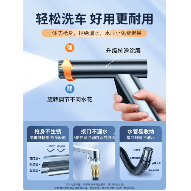 洗车水枪高压家用冲抢喷头