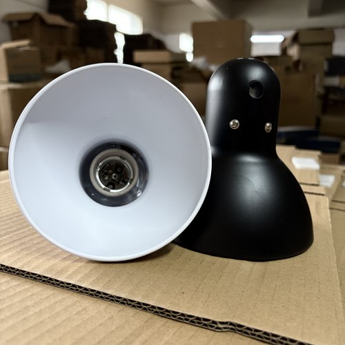 机车床工作灯蜘蛛灯长机械摇臂台灯罩黑色铁灯罩壁灯DIY灯具配件