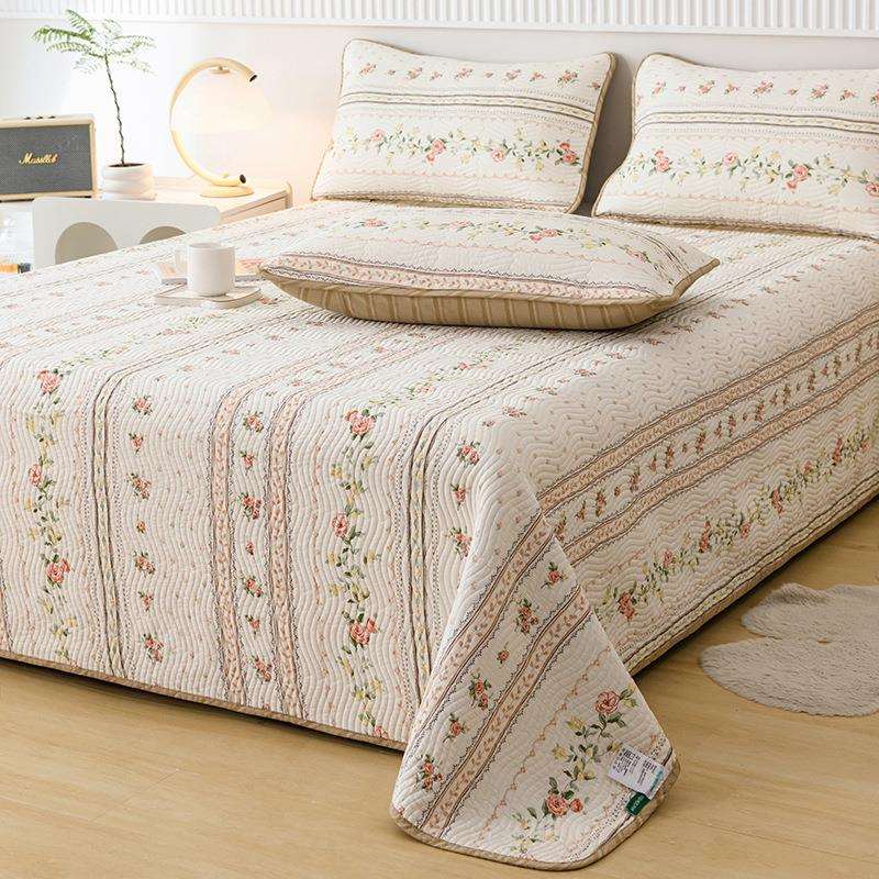 双面纯棉床盖单件四季通用2024新款榻榻米防滑床单三件套炕单高端