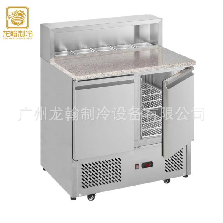 广州直销不锈钢冷藏冷冻沙拉披萨工作台商用冷冻保鲜厨房设备