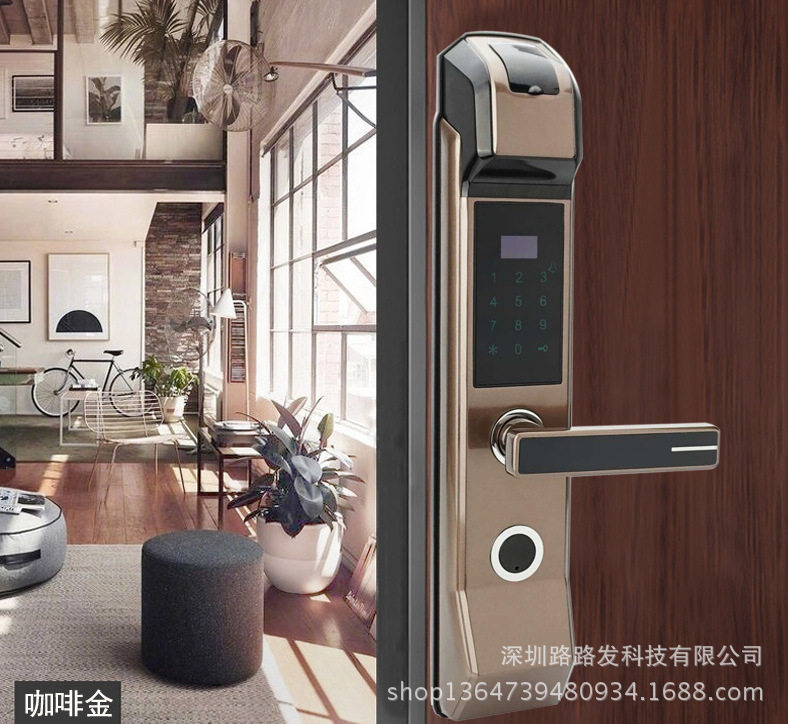 家用防盗门半导体指纹密码锁