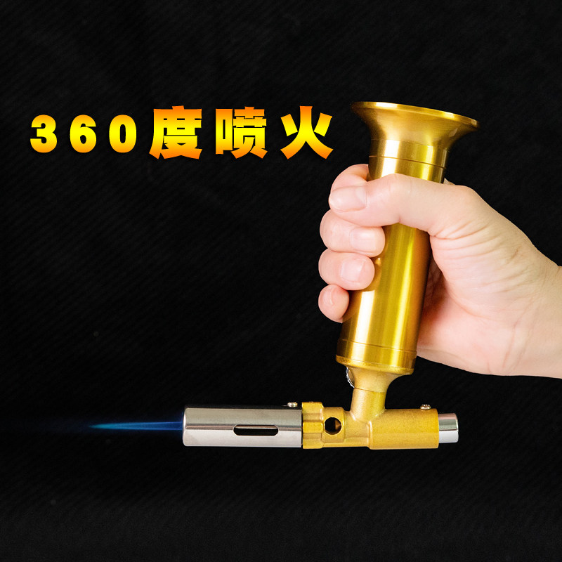新款验金枪熔金烧充气铜喷枪烘焙烧烤喷火枪烧猪毛焊枪点火器