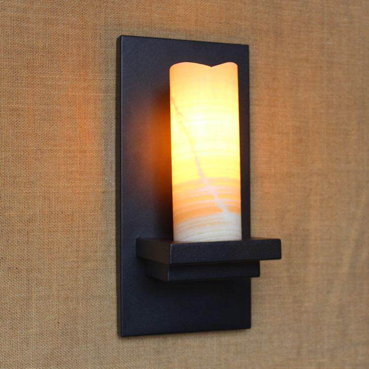 美式复古壁灯简约创意壁灯户外仿古欧式壁灯工业铁艺卧室灯具B05