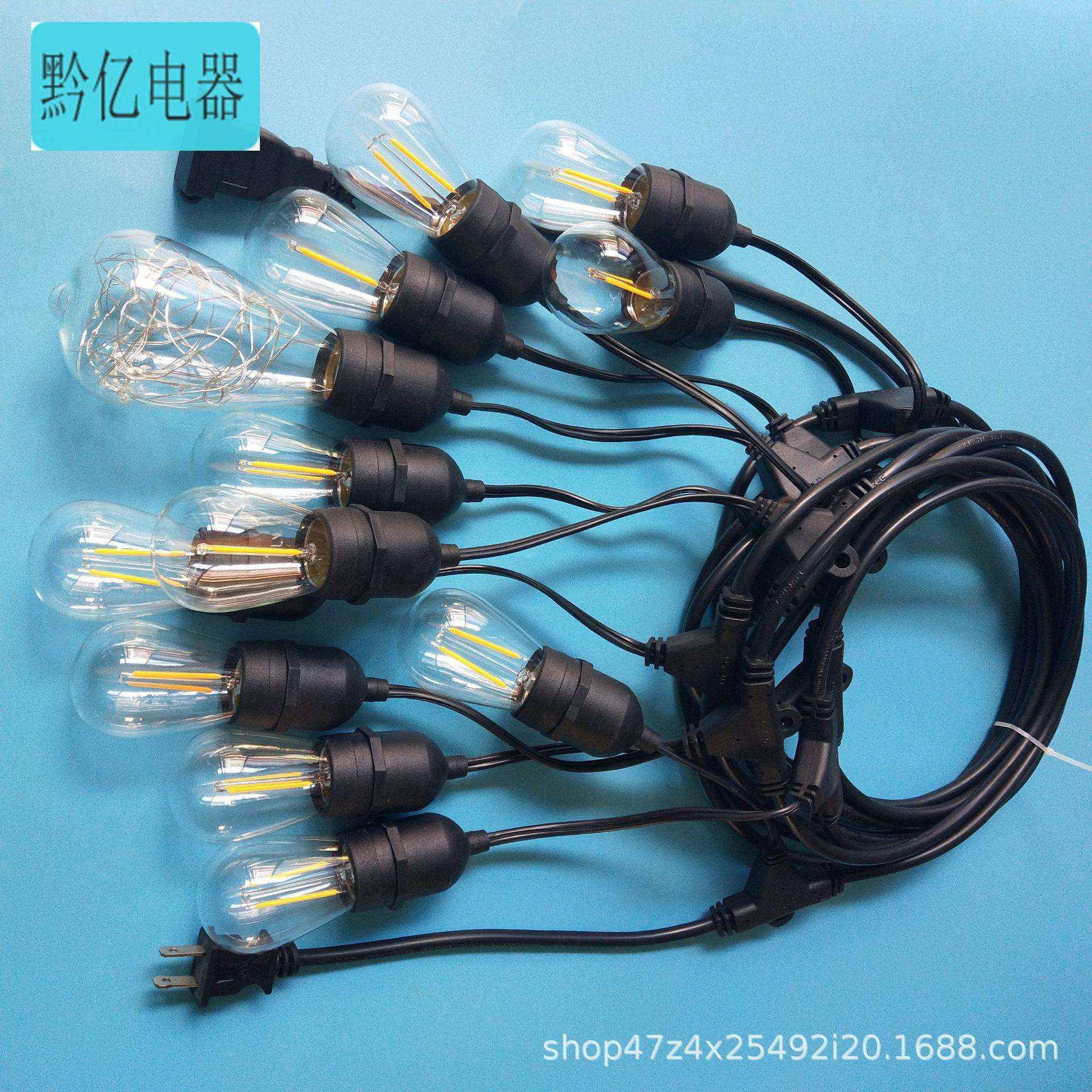 新款地插太阳能烟花灯LED灯串铜线户外庭院装饰万圣节灯圣诞