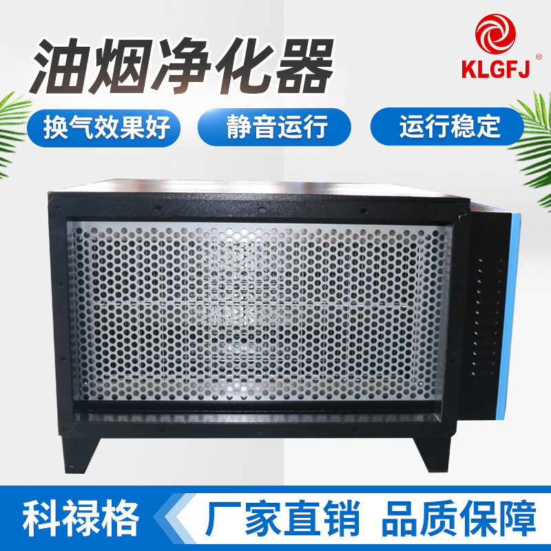 厂家直销油烟净化器餐饮厨房换气低噪音大风量净化设备油烟净化器