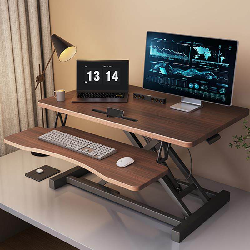 电脑办公桌可升降工作台台式桌面电脑桌支架升降桌面工作台