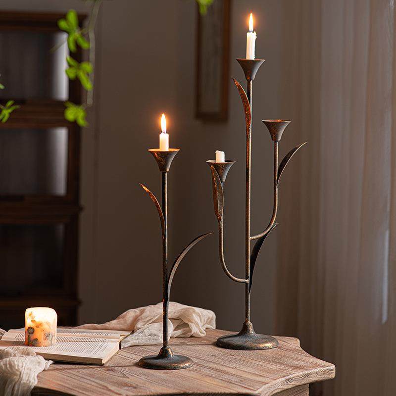 美式中古风铁艺蜡烛台烛光晚餐氛围感艺术复古做旧装饰桌面摆件,纺织面料/辅料/配套,纺织机械配件,淘宝优惠券,粉丝福利购,淘宝优惠卷