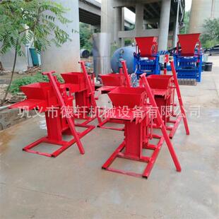手动粘土双孔连锁制砖机古建筑粘土瓦砖压瓦机真空练泥机