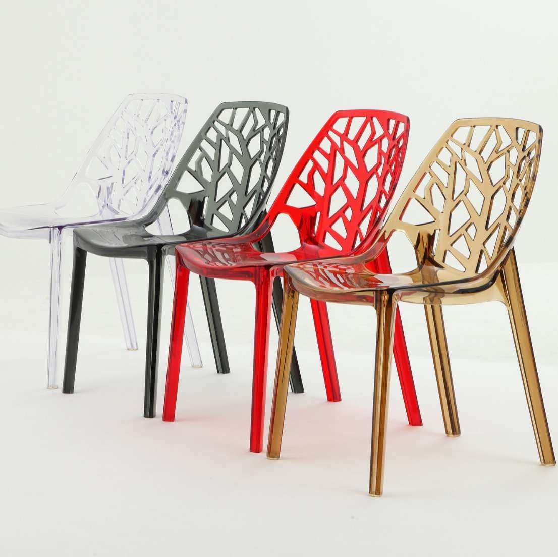 亚克力透明椅子塑料凳子水晶凳魔鬼幽灵椅北欧餐椅创意网红化妆椅