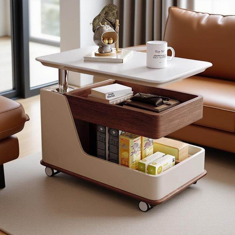 可移动茶几简约小户型现代折叠客厅新款沙发升降家用推车边几边柜