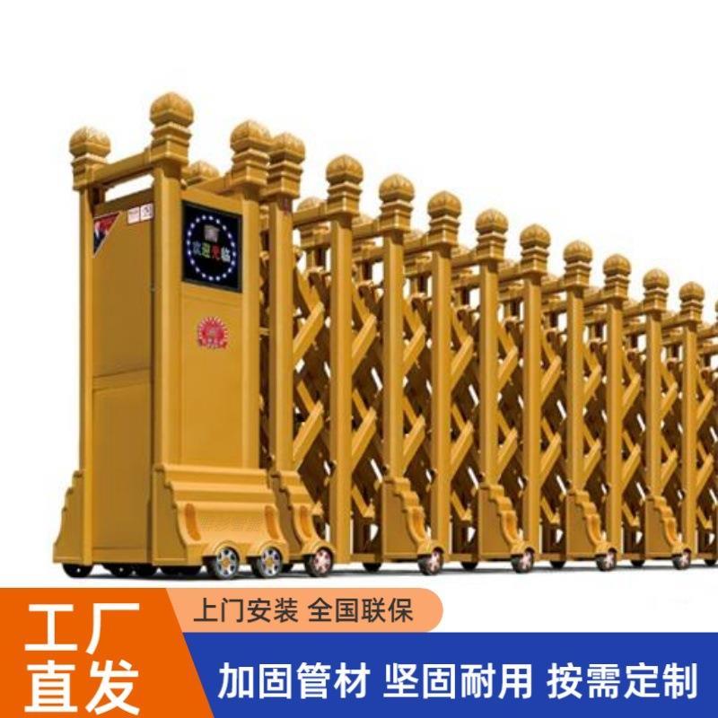 不锈钢伸缩门电动大门公司通道自动大门工厂电动推拉折叠平开门