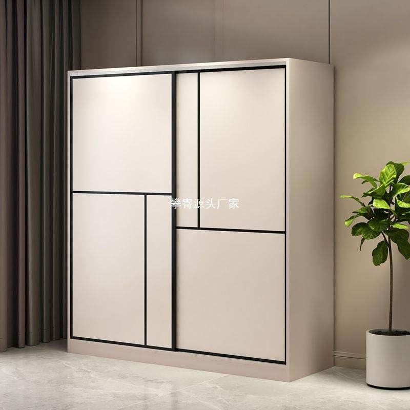 衣柜家用卧室柜子出租屋推拉门储物柜小户型衣服柜简易多层收纳柜