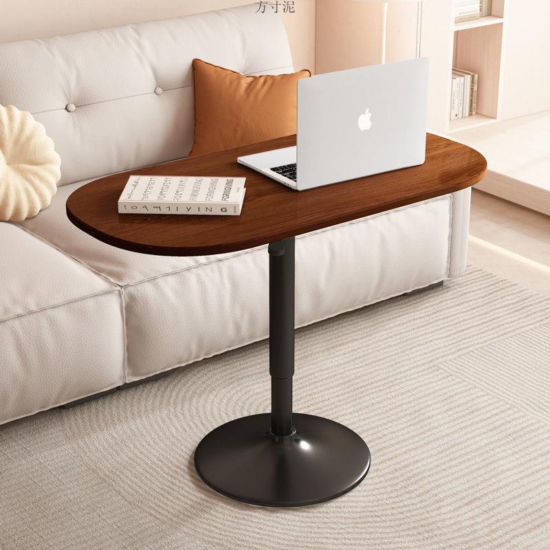 北欧风茶几餐桌两用可升降旋转移动沙发客厅床头小边几轻奢风