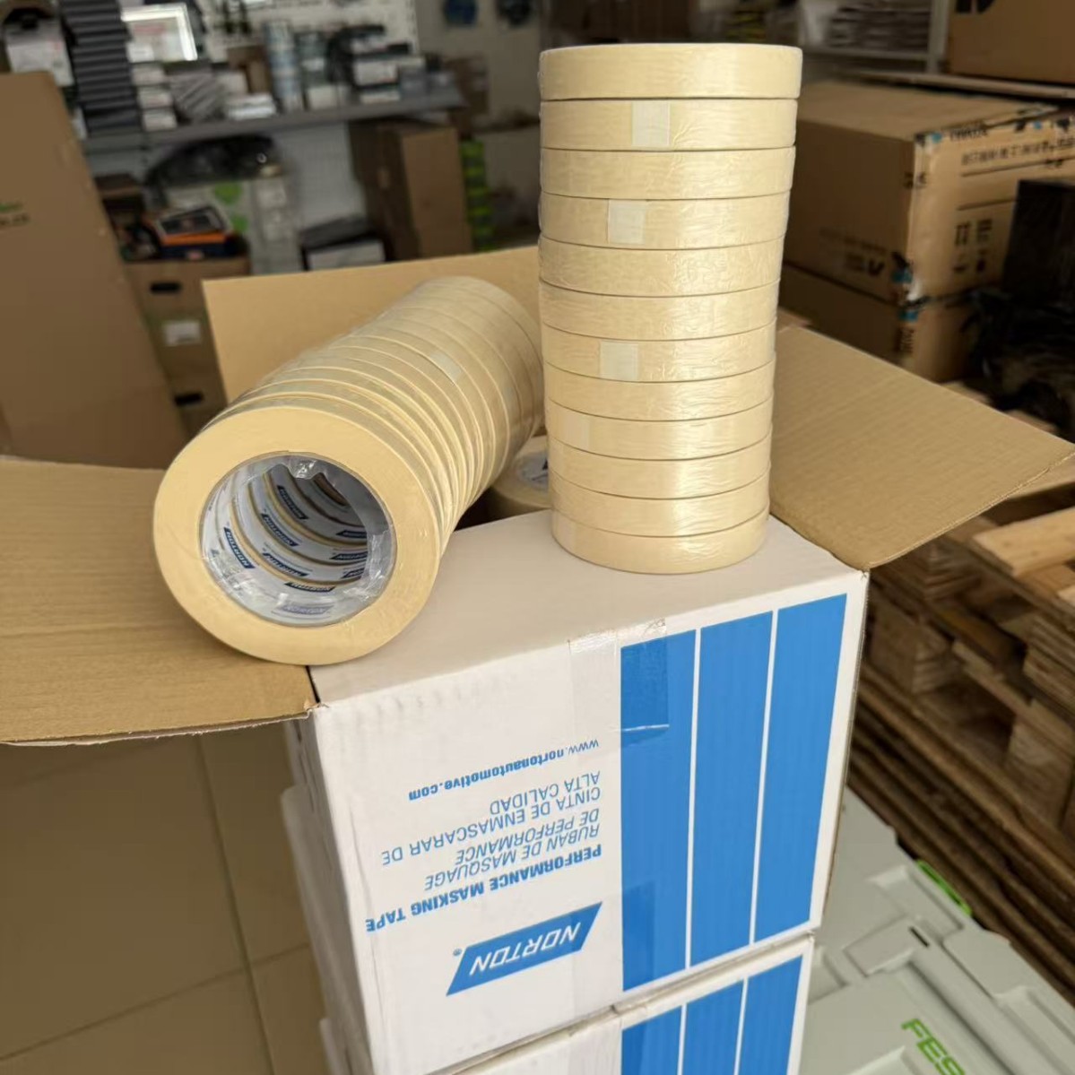 诺顿喷漆遮蔽胶带高粘不掉胶