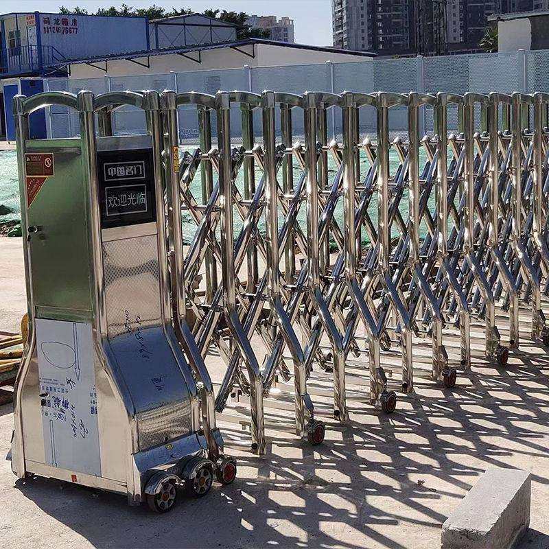 不锈钢电动伸缩门折叠铝合金自动无轨推拉门学校电动门工地封板门,收纳整理,烫衣板及配件,淘宝优惠券,粉丝福利购,淘宝优惠卷