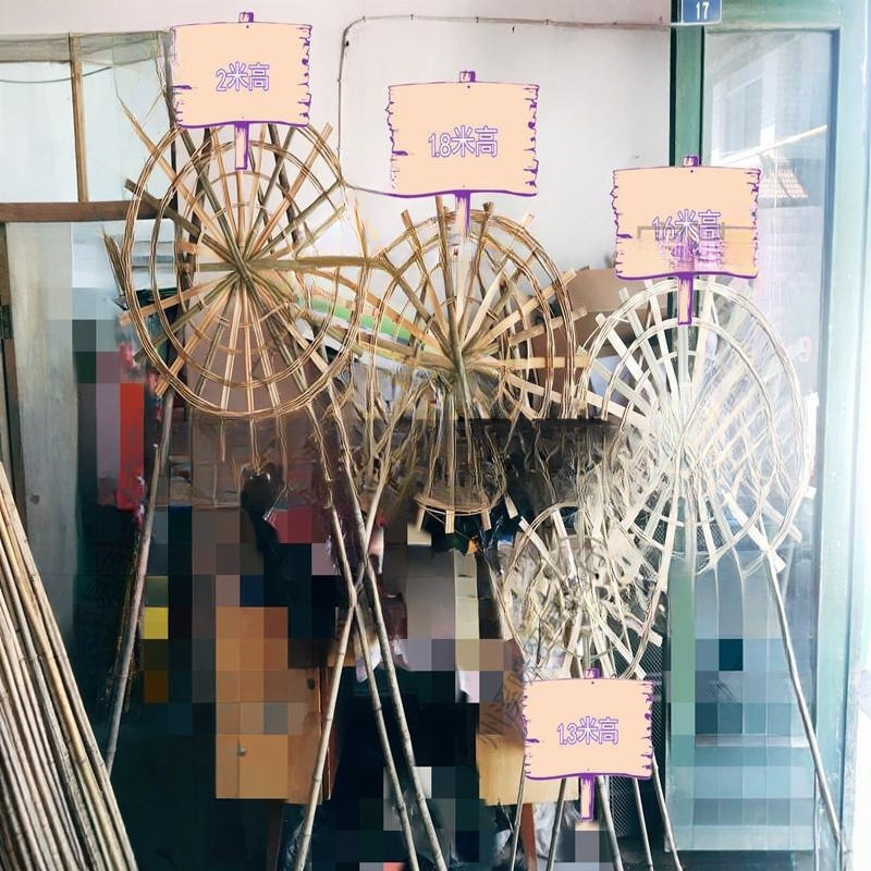 鲜花花圈架子花圈架子竹编花圈架子手工制作各种规格塑料塑料布