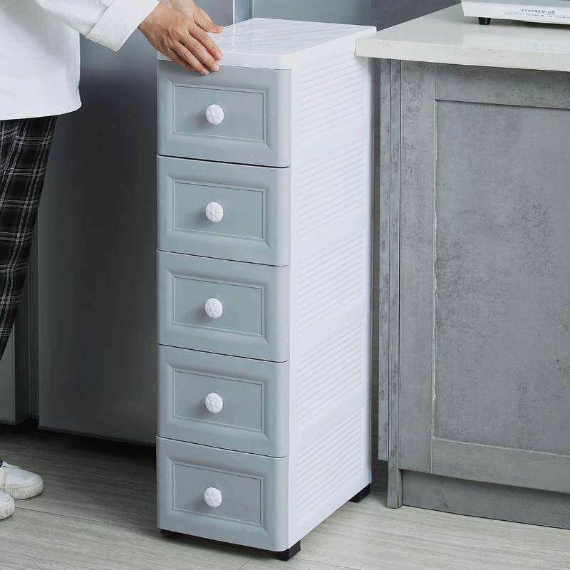 夹缝柜抽屉式收纳15/1824cm浴室卫生间储物柜子厨房洗手间置物架