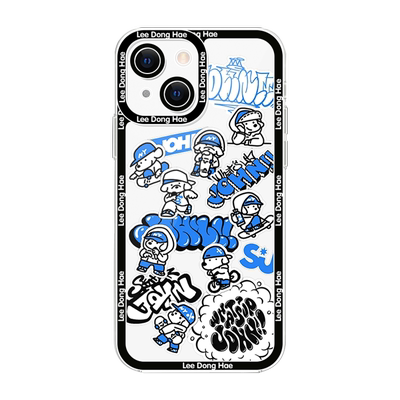 李东海同款街头酷狗高透手机壳