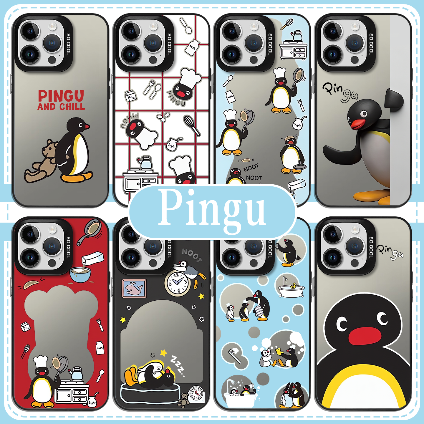 pingu企鹅联名卡通可爱手机壳