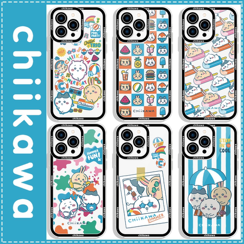 chiikawa夏日派对透明软壳