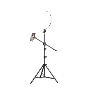 【全面屏】圆形美颜直播补光灯主播专用自拍面光灯美颜嫩肤桌面俯拍美食美妆打光服装珠宝拍摄拍照落地柔光灯