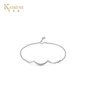 K&IRENE可艾琳 七夕礼物 海马凤羽翼系列 18K金钻石手链送