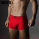 内裤 春夏男式 四角短裤 纹里双面可穿红色裸感80支莫代尔男士 平角裤