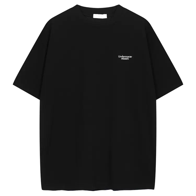 Undermycar 小标LOGO刺绣短袖T恤 黑色 白色 1码 2码 3码 4码  8020#