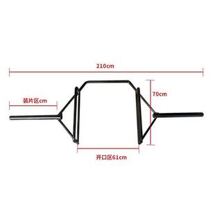 环形大硬拉杆杆健身房六奥角杠3xSYAme6铃杆家用耸肩环型杆健器身