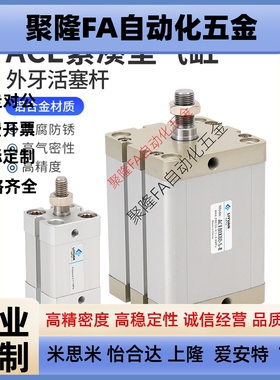 ACE气缸12/16/20/25/32*5X10X30X50X80X100外牙B/-SB