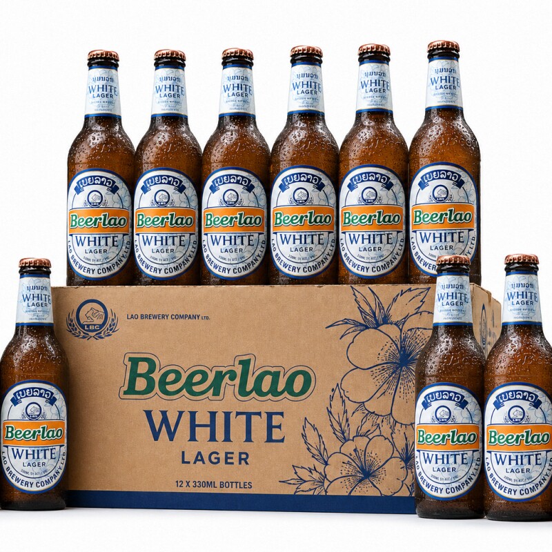 12瓶装老挝进口啤酒Beerlao白啤图片