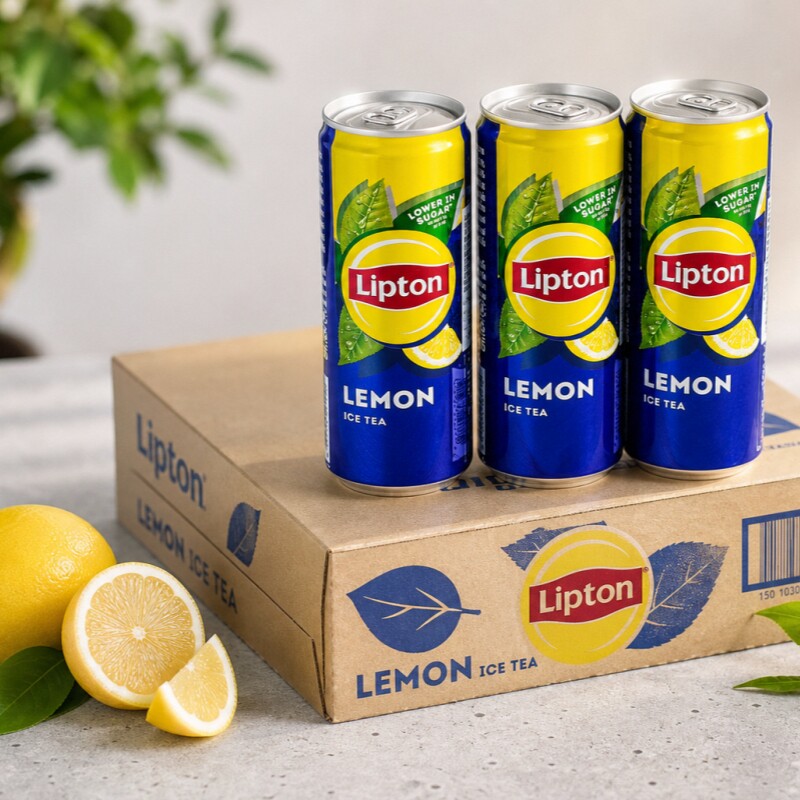 Lipton立顿经典柠檬冰茶饮料12罐