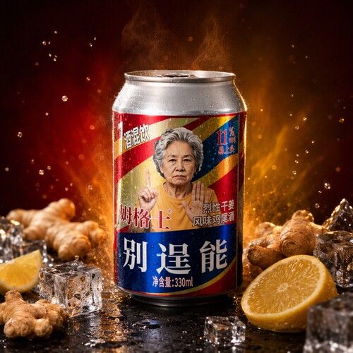 网红鸡尾酒烈性干姜味邪恶老奶酒