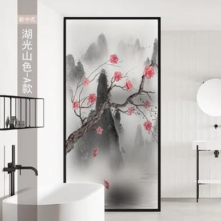 窗户磨砂玻璃贴纸透光不透人家和万事兴防窥遮光贴膜窗花纸防走光