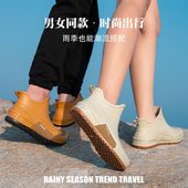 大码 雨靴外穿工作软底短筒厚底情侣胶鞋 女款 防滑防水鞋 雨鞋 新爆款
