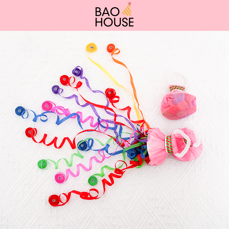 手抛彩带儿童生日创意道具蜘蛛丝