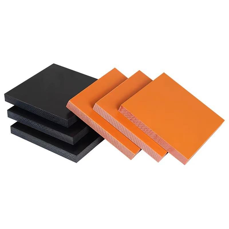 .橘红色电木板绝缘治具夹具酚醛树脂隔热板黑色电木板雕刻加工定
