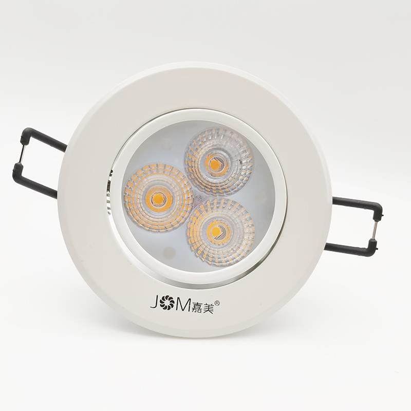 嘉美嵌入式射灯LED天花灯3w客厅过道走廊吊顶玄关背景墙牛眼灯