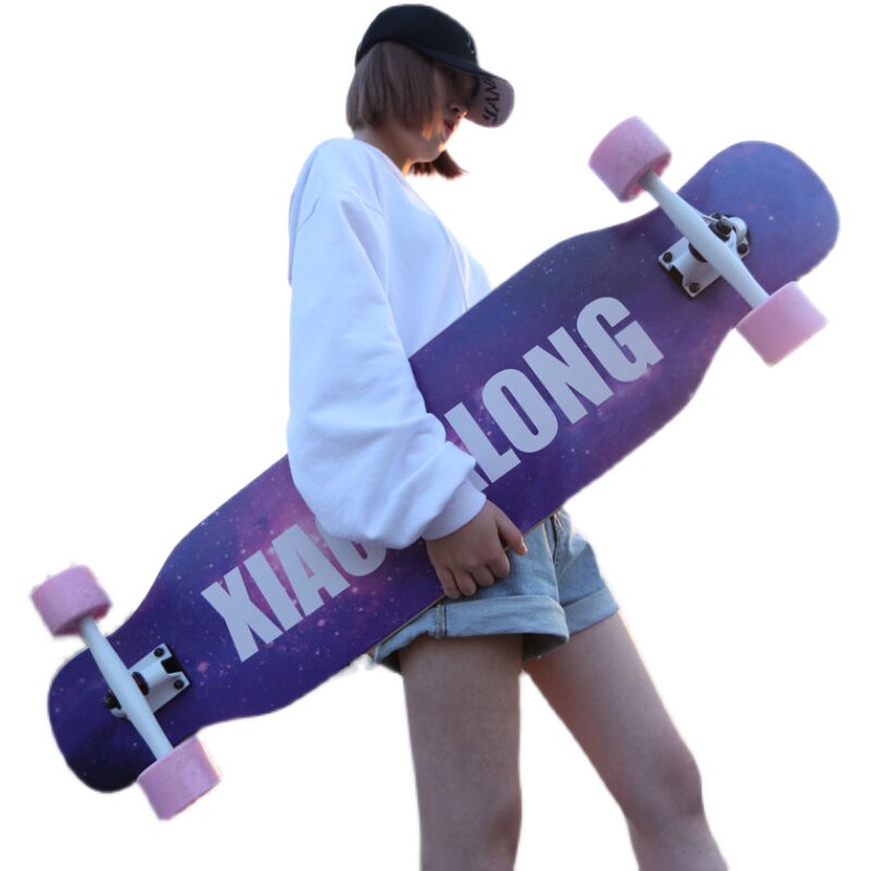 初学者滑板长板滑板女成人v男生女生公路刷街板舞板青少年四轮滑