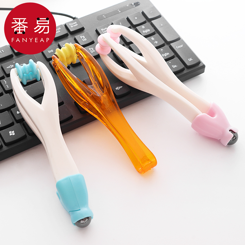 按摩器/手指A1P243-多功能手部关节滚轮按摩夹细长手指刮夹器