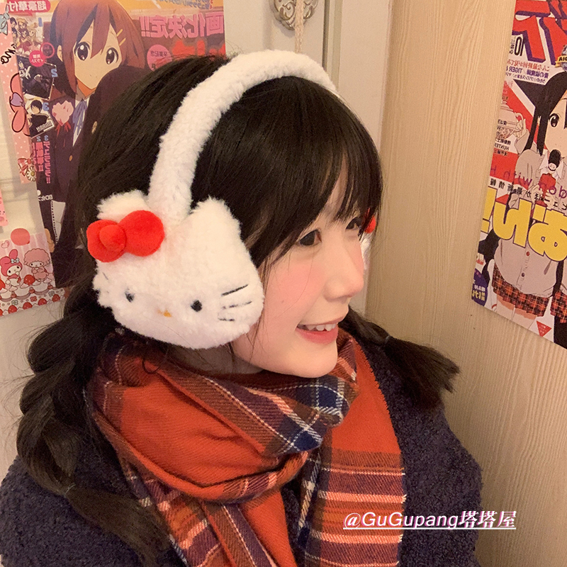 可爱卡通kitty耳罩耳套