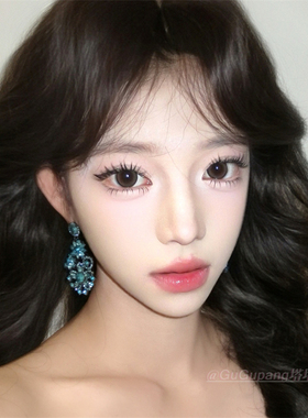 蓝色镶钻花朵耳钉小众轻奢高级气质耳坠复古夸张贵气优雅耳饰配饰