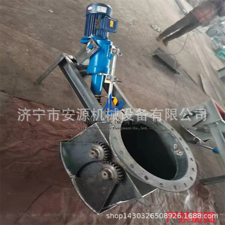 鄂式污泥料斗  矿石电液动推杆鄂式闸门  DEZ-500放料阀