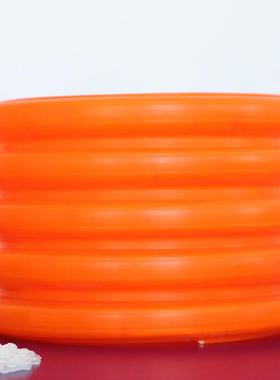 MPP电力波纹管电力单壁波纹管橘红色电力管160双壁波纹管