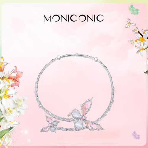 MONICONIC925银包邮锆石天然贝壳