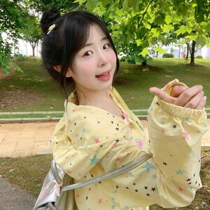 日系甜美风星星满印防晒衣外套女夏季新款轻薄户外防紫外线防晒服