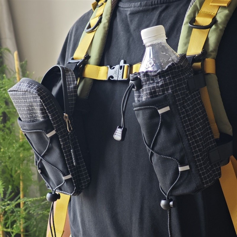 户外徒步登山水壶包手机包套装肩带拓展附件包挂包运动爬山收纳袋