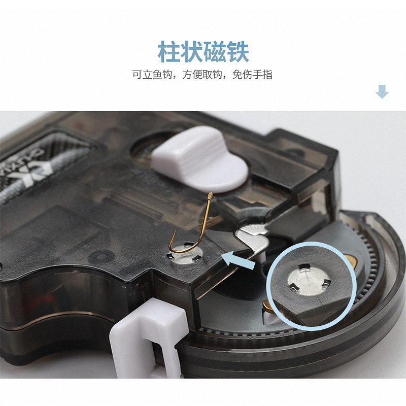 新款电动绑钩器台湾机芯全自动多功能针结拴钩器钓鱼用品绑鱼钩器