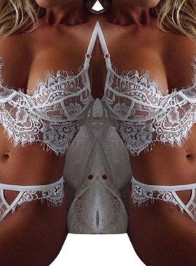 Sexy lace three point sexy lingerie 性感蕾丝三点式情趣内衣女