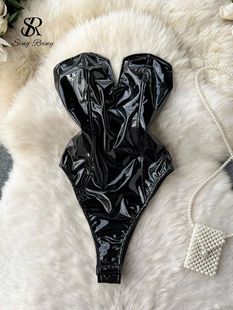 backless for jumpsuit women性感露背V领连体衣女士 neck Sexy